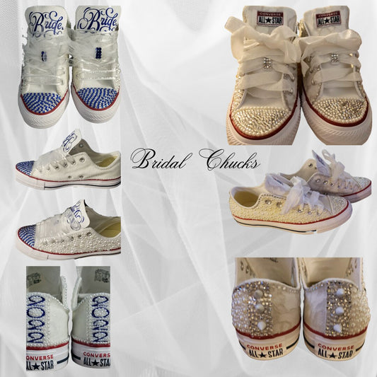 Adult Low Top Bling Custom Converse
