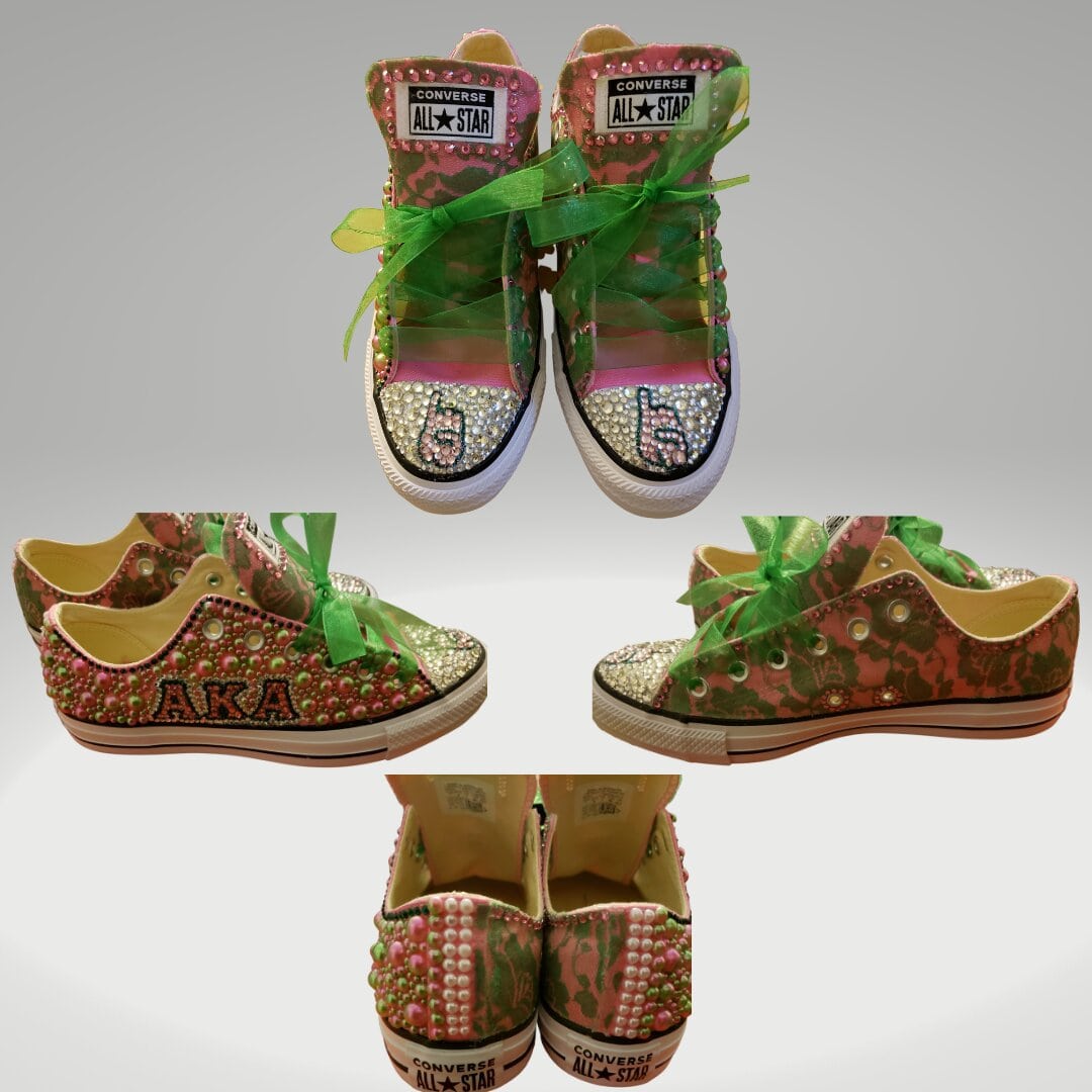 Adult Low Top Bling Custom Converse