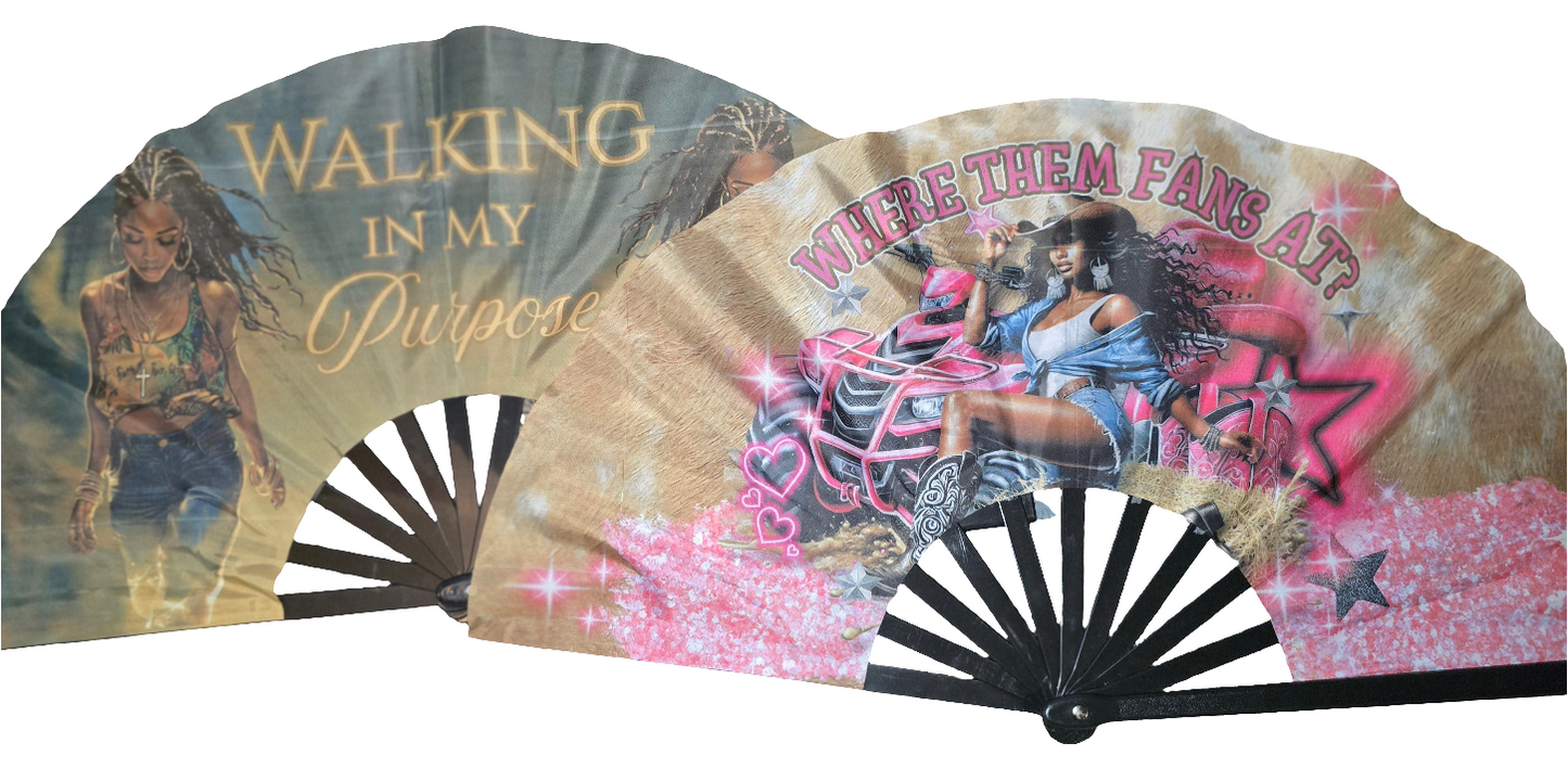 Custom Clack Fans | Personalized Oversized Hand Fans