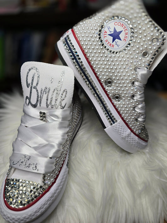 Blinged Bridal Sneakers