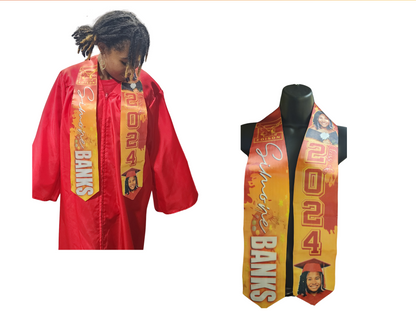 Personalized Graduation Stole