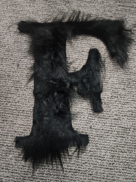 Faux Fur Covered Letters