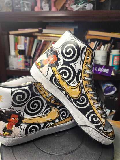 Hand-Painted Nike Sneakers