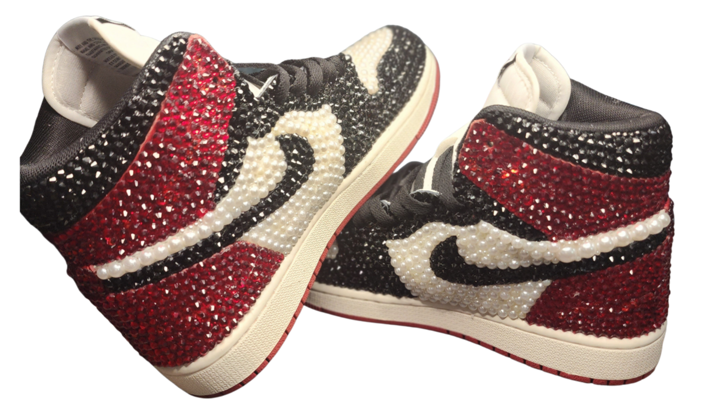 Custom Blinged J's - Shoe included