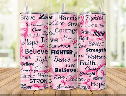 Breast Cancer Awareness 20oz Skinny Tumbler