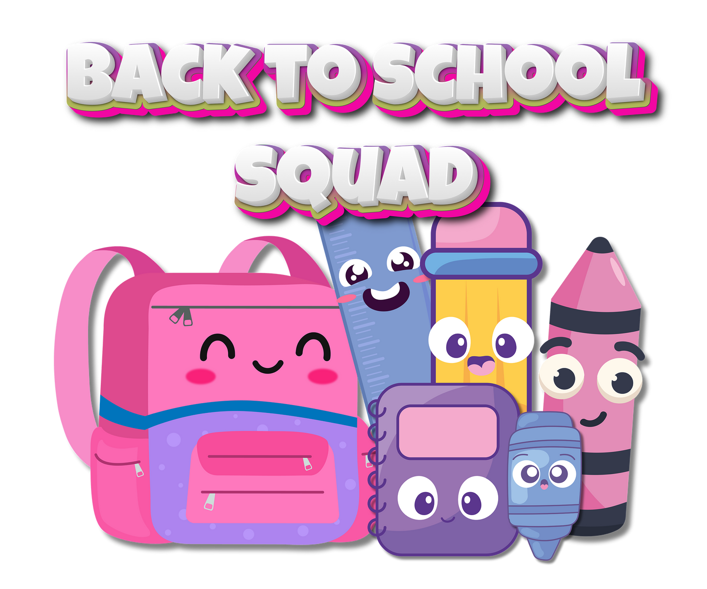 Back To School Squad PNG Digital Download