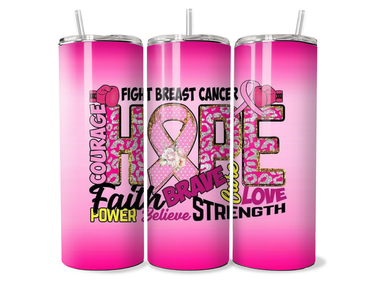 Breast Cancer Awareness 20oz Skinny Tumbler