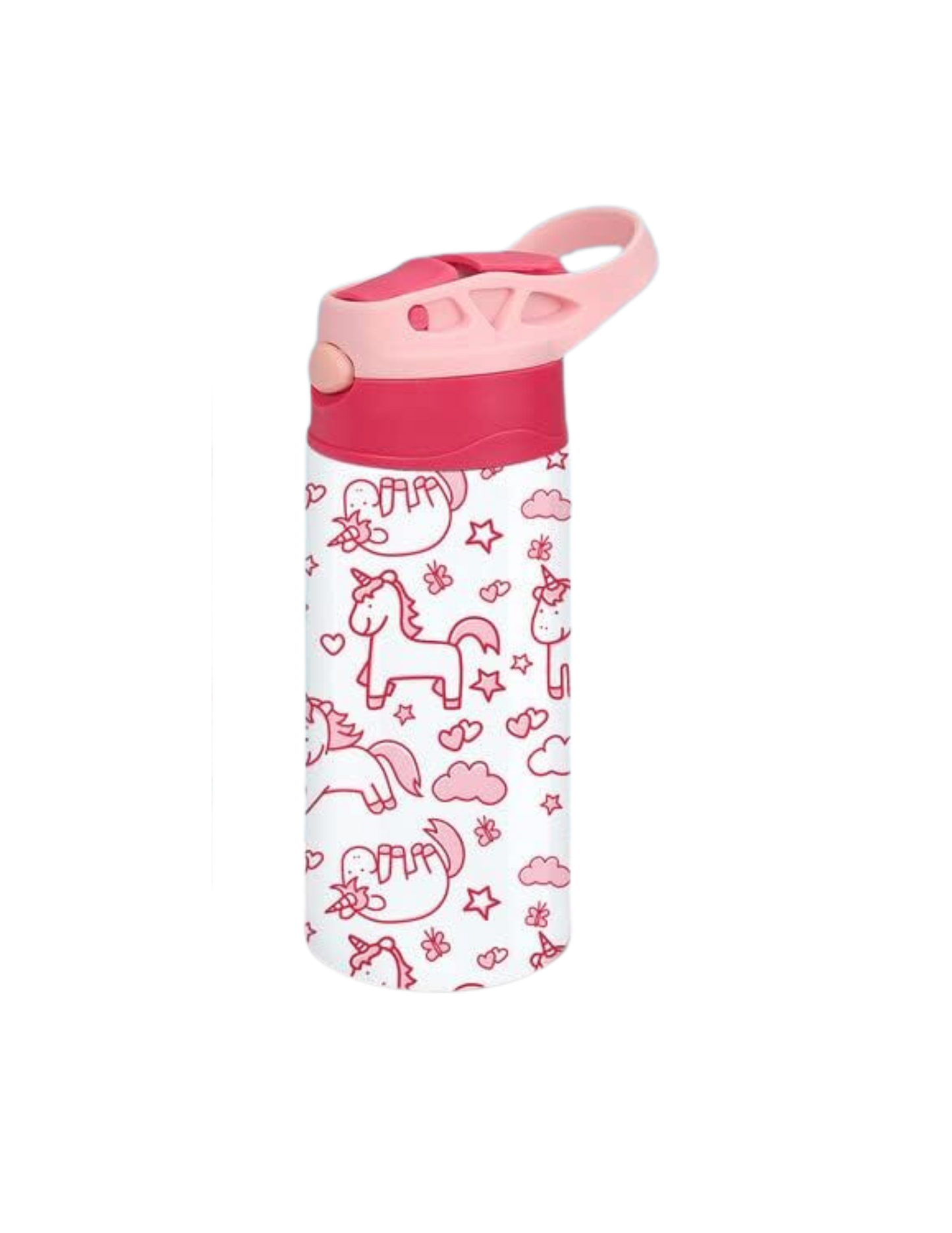 Kids Customized 12oz Tumbler with Pop-up Straw