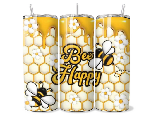 Bee Happy Tumbler