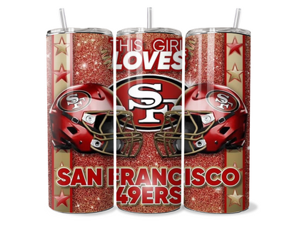 SF49 Football Tumbler