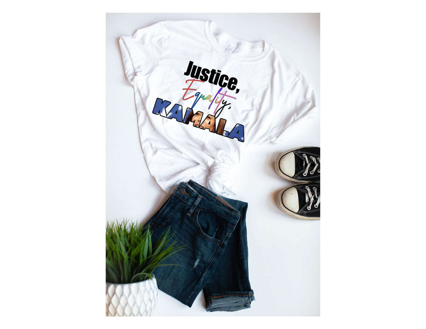 Kamala T-Shirt, Kamala 2024, Justice, Equality, Kamala, Inspirational Political T-Shirt, KAMALA Harris Madam President, Election 2024