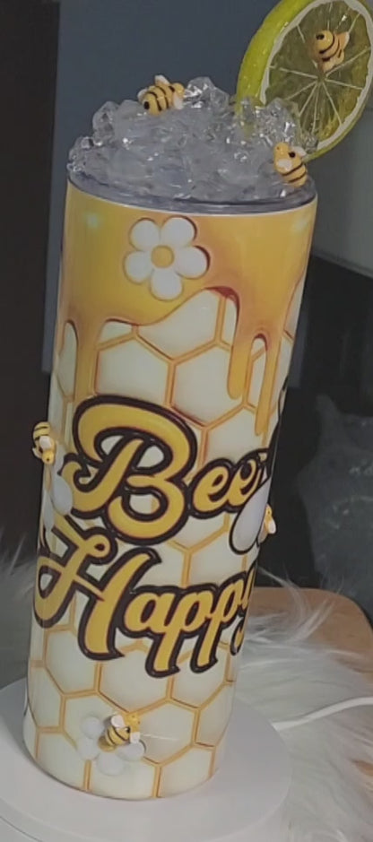 Bee Happy Tumbler