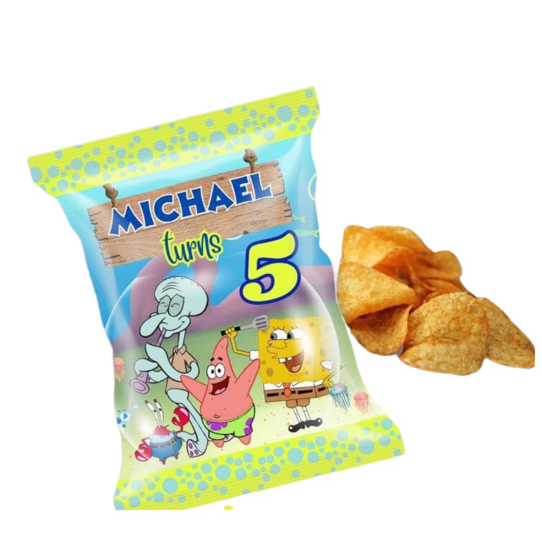 Custom Chip Bags - Filled - 12 pack