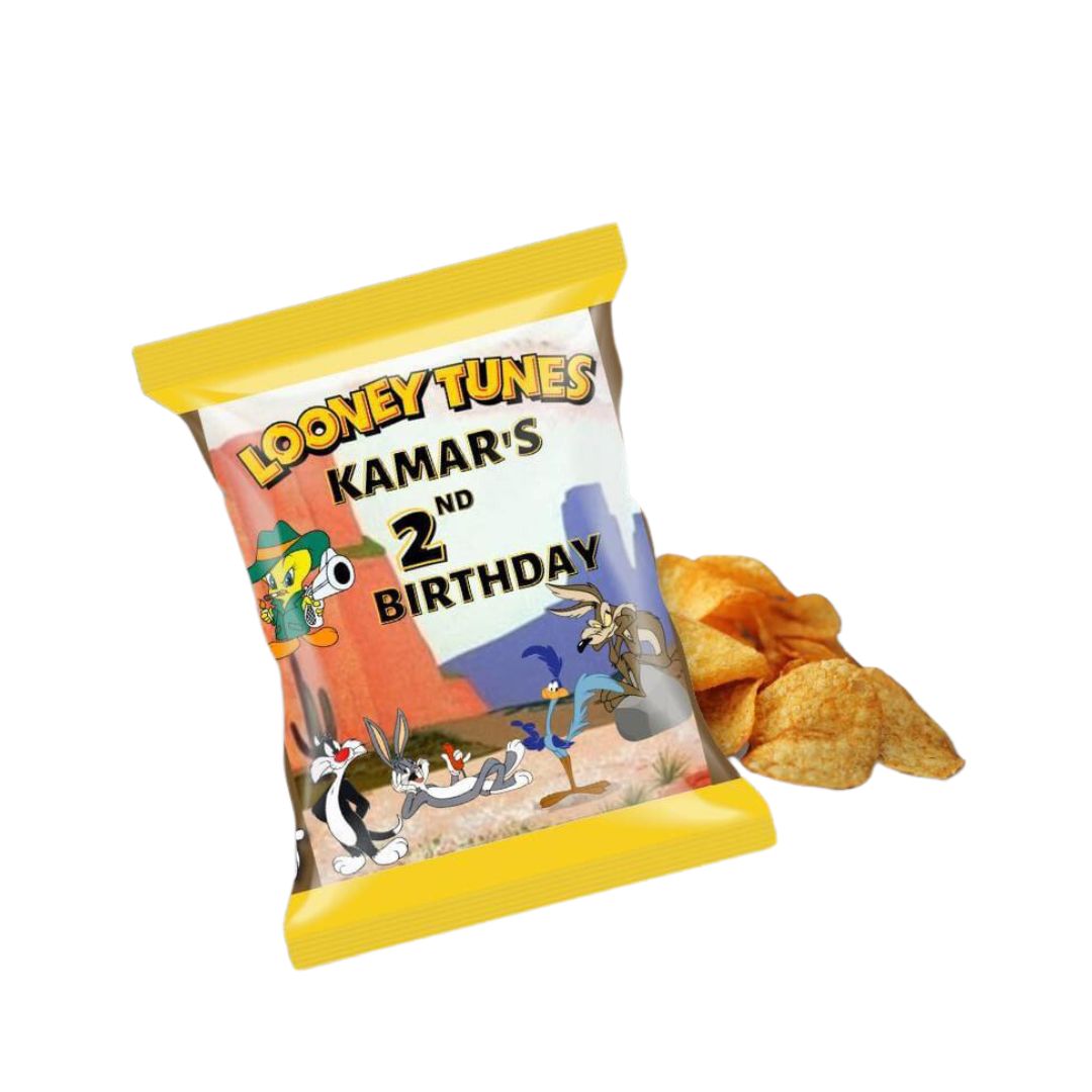 Custom Chip Bags - Filled - 12 pack